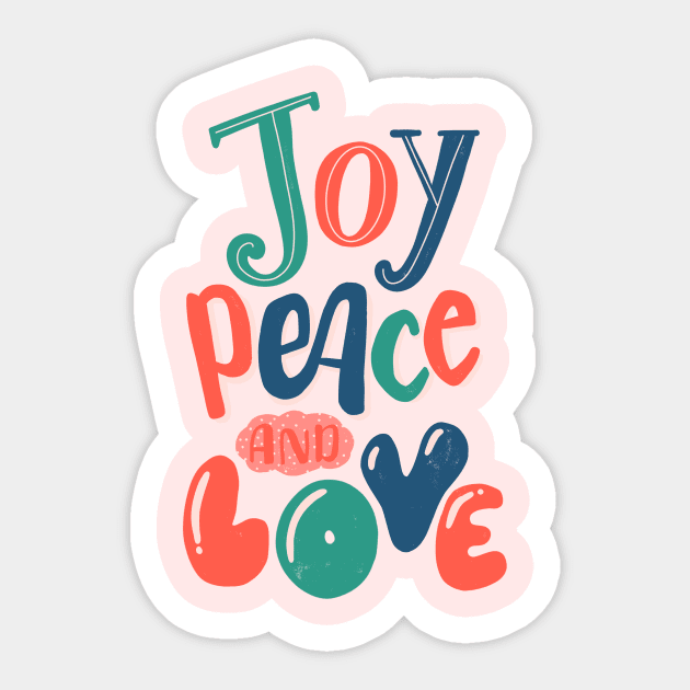 Joy, peace and love Sticker by What a fab day!